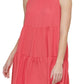 Calvin Klein Women's Sleeveless Tiered Dress Pink Size 14