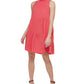 Calvin Klein Women's Sleeveless Tiered Dress Pink Size 14