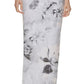 Calvin Klein Women's Embellished One Shoulder Gown Gray Size 4