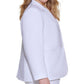Calvin Klein Women's Plus One Button Blazer White Size 20W