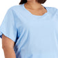 Calvin Klein Women's Cinched Side Seam Top Blue Size 0X