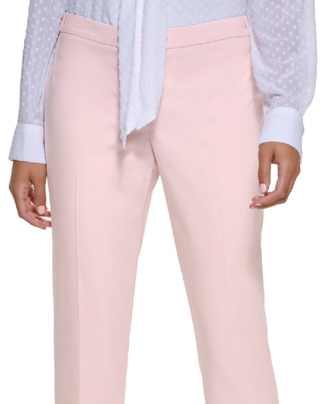 Calvin Klein Women's Lux Highline Pants Pink Size 10 Petite