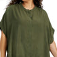 Calvin Klein Women's Button Down Top Green