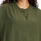Calvin Klein Women's Button Down Top Green