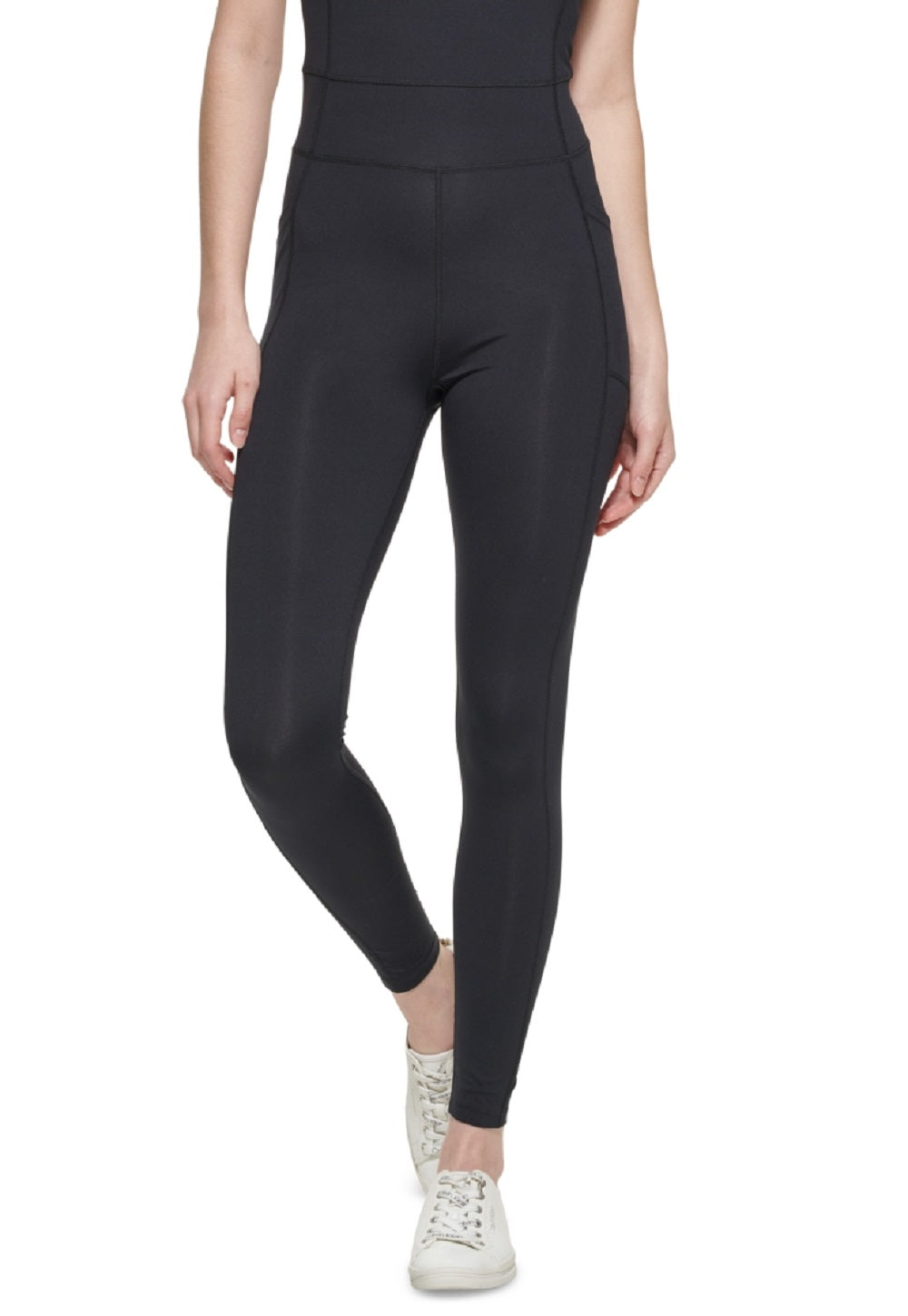 Calvin Klein Women's Strappy Bodysuit Black Size Large