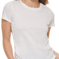 Calvin Klein Women's Cinch Side T-Shirt White Size Small
