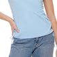 Calvin Klein Women's Cinch Side T-Shirt Blue Size Large