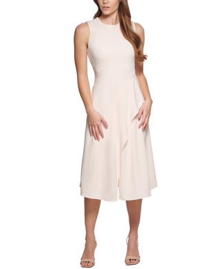 Calvin Klein Women's Asymmetric A Line Dress Pink Size 12
