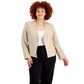 Calvin Klein Women's Open Front Blazer Yellow Size 16W