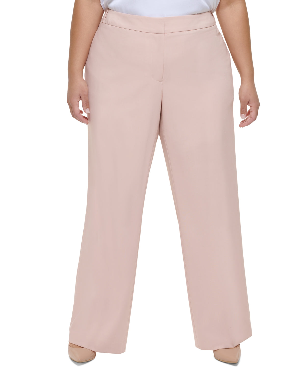 Calvin Klein Women's Highline Pants Pink Size 14W