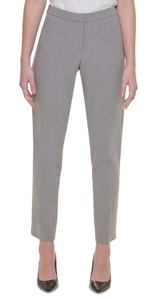 Calvin Klein Women's Highline Slim Leg Ankle Pants Gray Size 4Petite