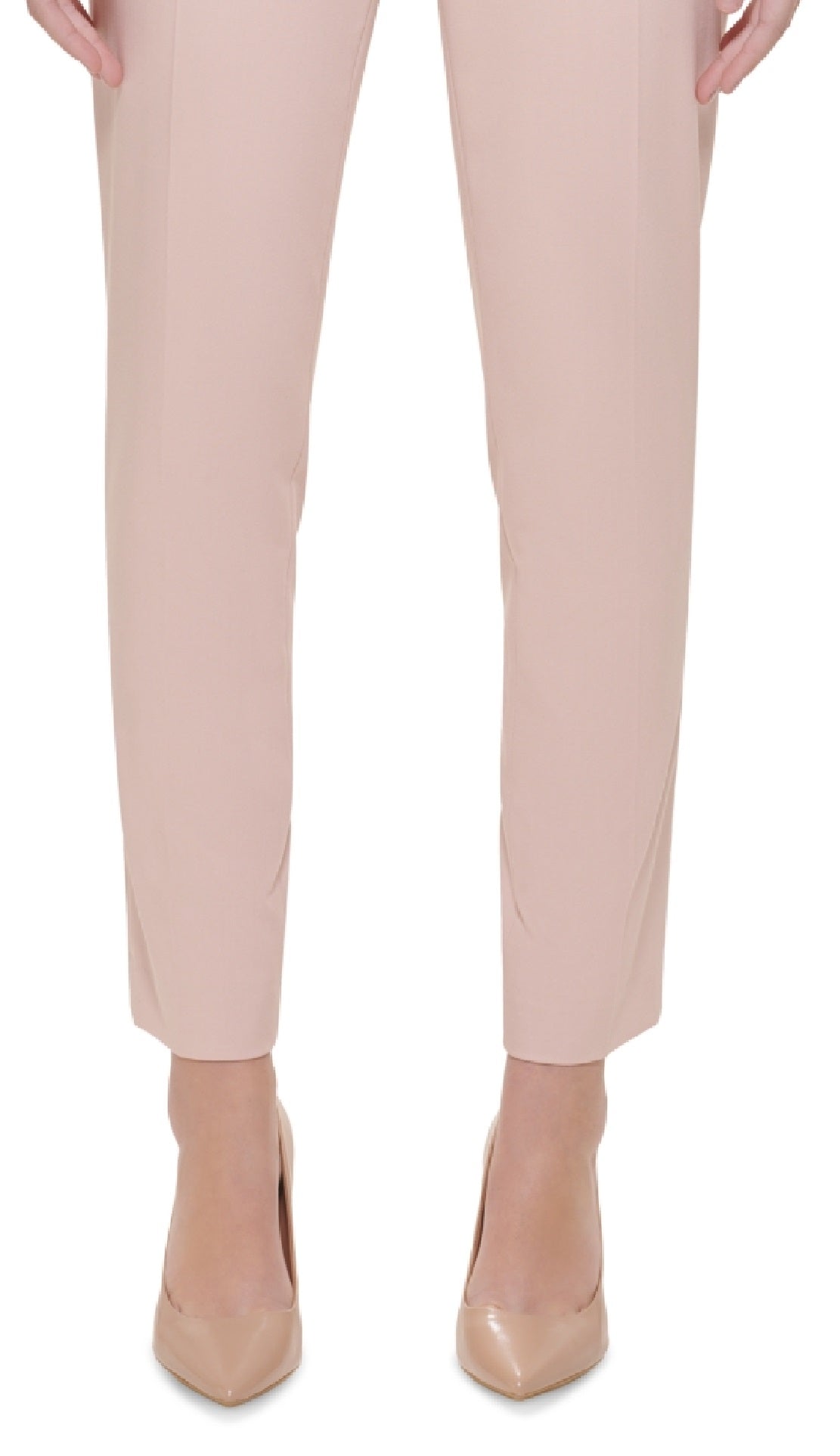 Calvin Klein Women's Highline Slim Leg Ankle Pants Pink Size 12 Petite