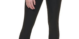 Calvin Klein Women's Seam Front Pull On Pant Black Size Large
