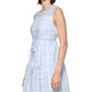 Calvin Klein Women's Plaid A Line Dress Blue Size 16
