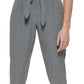 Calvin Klein Women's Tie Waist Pant Gray Size Medium