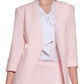 Calvin Klein Women's 3/4 Sleeve Open Front Blazer Pink Size 6Petite
