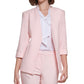 Calvin Klein Women's 3/4 Sleeve Open Front Blazer Pink Size 6Petite