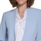 Calvin Klein Women's 3/4 Sleeve Open Front Blazer Blue Size 12Petite
