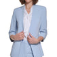 Calvin Klein Women's 3/4 Sleeve Open Front Blazer Blue Size 12Petite