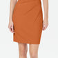 Calvin Klein Women's Starburst Sleeveless Sheath Dress Orange Size 2