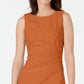 Calvin Klein Women's Starburst Sleeveless Sheath Dress Orange Size 2
