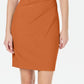 Calvin Klein Women's Starburst Sleeveless Sheath Dress Orange Size 2