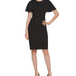 Calvin Klein Women's Capelet Sheath Dress Black Size 6