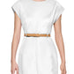 Calvin Klein Women's Belted Sheath Dress White Size 16