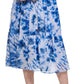 Calvin Klein Women's Tie Dye Metallic Tiered Dress Blue Size 16