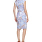 Calvin Klein Women's V Neck Sheath Dress Blue Size 8Petite