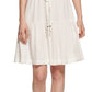 Calvin Klein Women's Tiered Fit & Flare Dress White Size 4