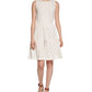 Calvin Klein Women's Tiered Fit & Flare Dress White Size 4