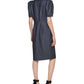 Calvin Klein Women's Denim Puff Sleeve Sheath Dress Blue Size 10