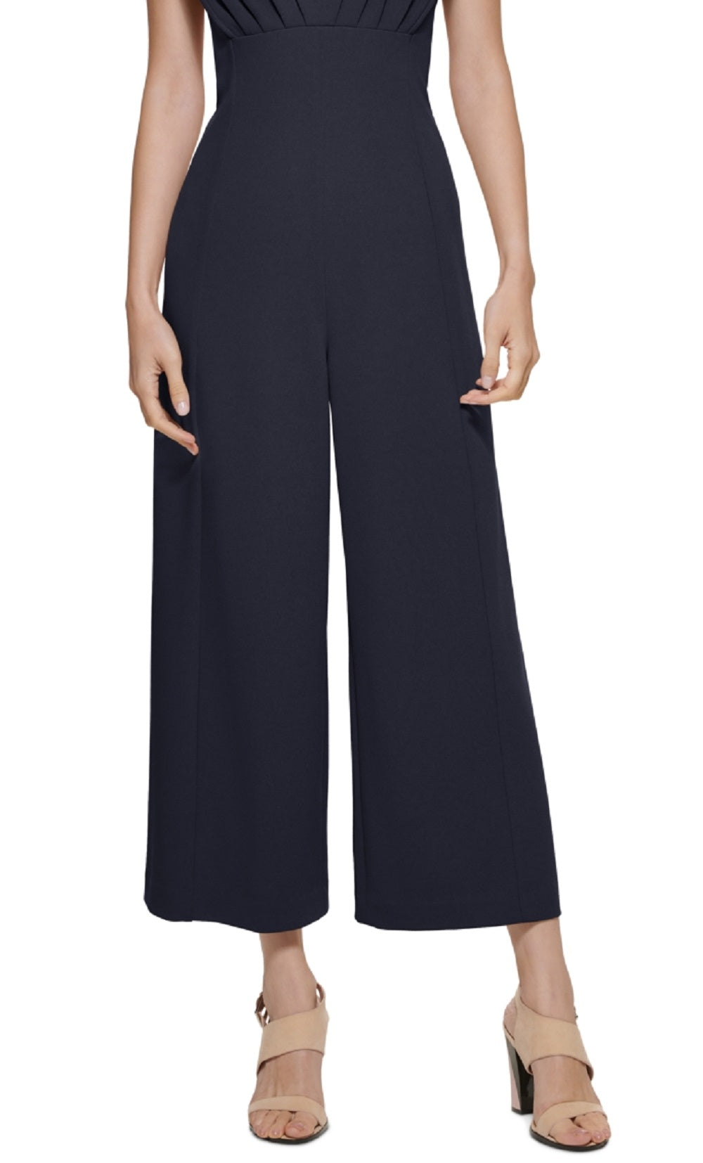 Calvin Klein Women's Cap Sleeve Jumpsuit Blue Size 16