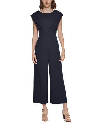 Calvin Klein Women's Cap Sleeve Jumpsuit Blue Size 16