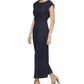 Calvin Klein Women's Cropped Jumpsuit Blue Size 10Petite