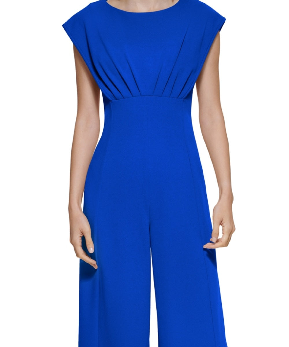 Calvin Klein Women's Cap Sleeve Jumpsuit Blue Size 12