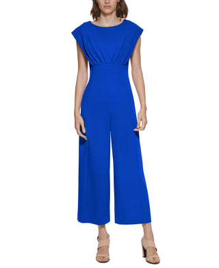 Calvin Klein Women's Cap Sleeve Jumpsuit Blue Size 12