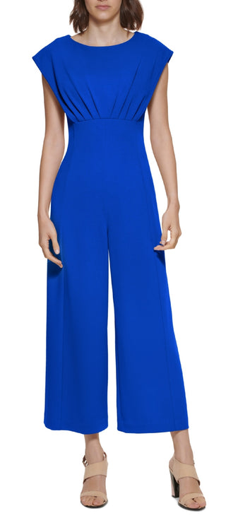 Calvin Klein Women's Cap Sleeve Jumpsuit Blue Size 6