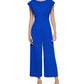 Calvin Klein Women's Cap Sleeve Jumpsuit Blue Size 4