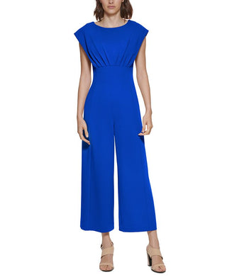 Calvin Klein Women's Cap Sleeve Jumpsuit Blue Size 4