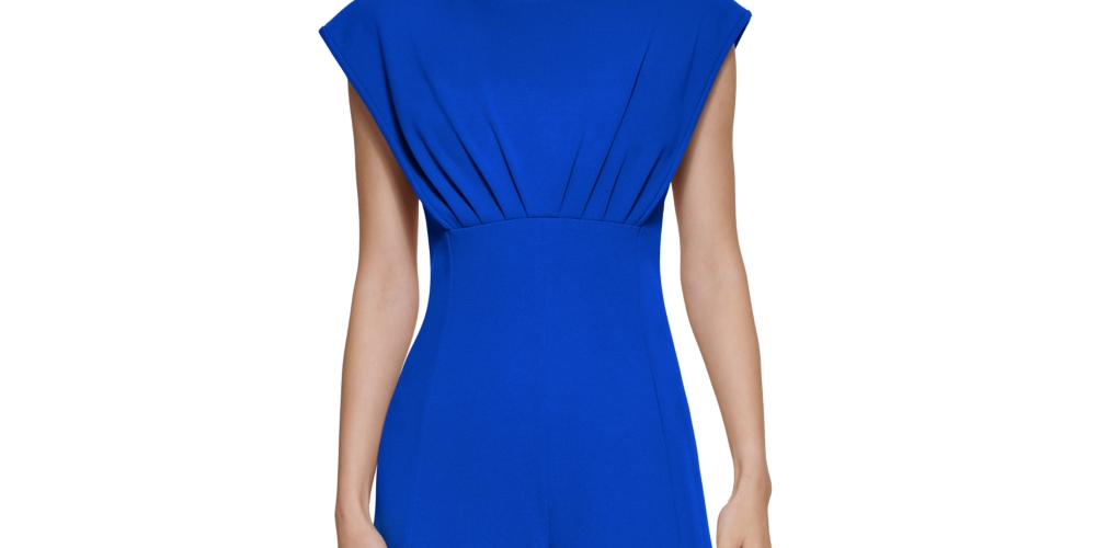 Calvin Klein Women's Cap Sleeve Jumpsuit Blue Size 4