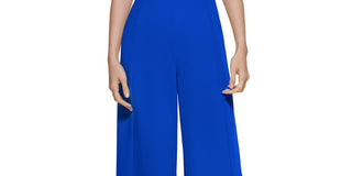 Calvin Klein Women's Cap Sleeve Jumpsuit Blue Size 4
