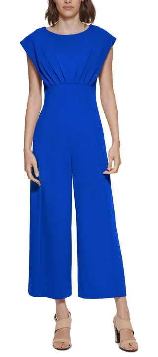 Calvin Klein Women's Cap Sleeve Jumpsuit Blue Size 2