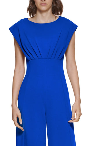 Calvin Klein Women's Cap Sleeve Jumpsuit Blue Size 2
