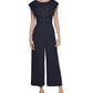 Calvin Klein Women's Cap Sleeve Jumpsuit Blue Size 8
