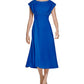 Calvin Klein Women's Cap Sleeve Midi Dress Blue Size 2