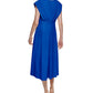 Calvin Klein Women's Cap Sleeve Midi Dress Blue Size 2