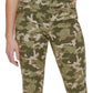 Calvin Klein Women's Printed Cotton Twill Pants Green Size 12