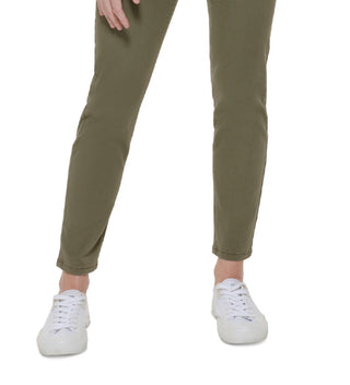 Calvin Klein Women's Stretch Cotton Twill Pants Green Size 6